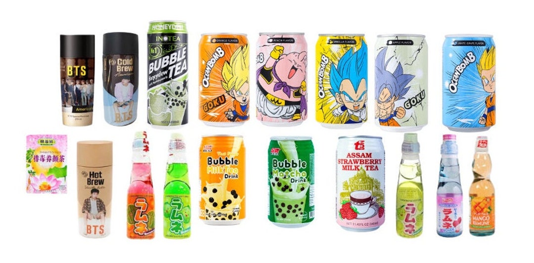 International Mystery Drinks and Candy Box Featuring Anime Etsy