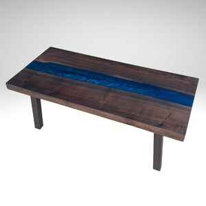 Walnut Coffee Table / Live Edge Coffee Table / Epoxy Coffee Table