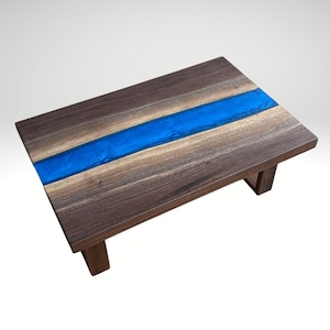 Live Edge Coffee Table / Walnut Coffee Table / Epoxy Coffee Table / Epoxy River Table / Live Edge Table / Resin Coffee Table