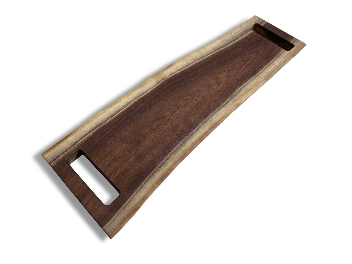 Live Edge Serving Board / Walnut Serving Board / Live Edge Etsy