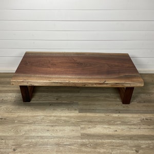 Walnut Coffee Table / Live Edge Coffee Table / Handmade Coffee Table / Coffee Table / Custom Coffee Table