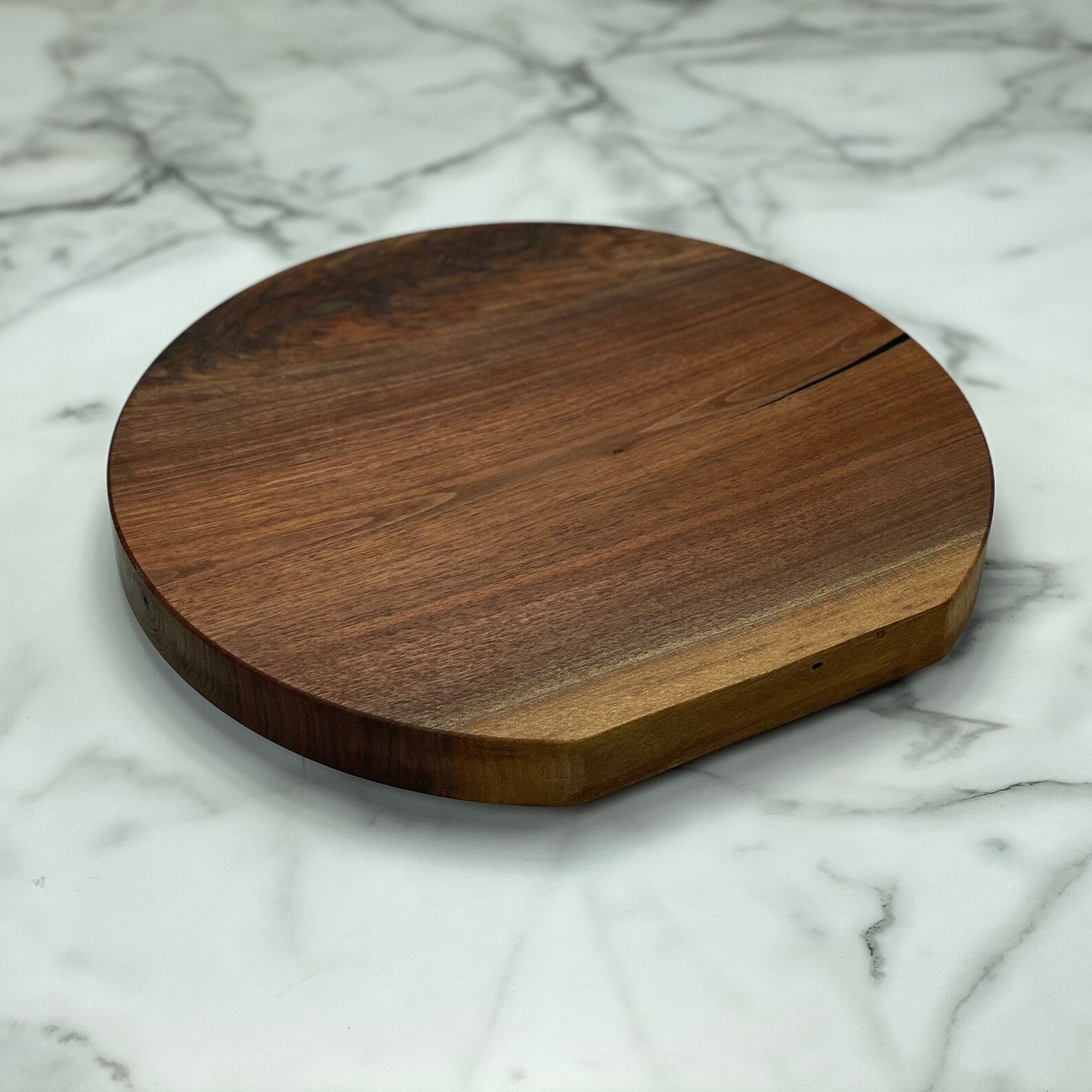 Walnut Lazy Susan / Lazy Susan / Live Edge Lazy Susan / Walnut Etsy