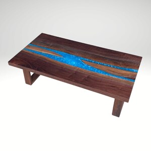Live Edge Coffee Table / Walnut Coffee Table / Epoxy Coffee Table / Epoxy River Table / Live Edge Table / Resin Coffee Table