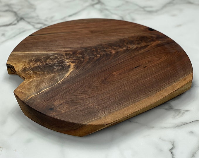 Walnut Lazy Susan / Live Edge Lazy Susan / Walnut Serving Etsy