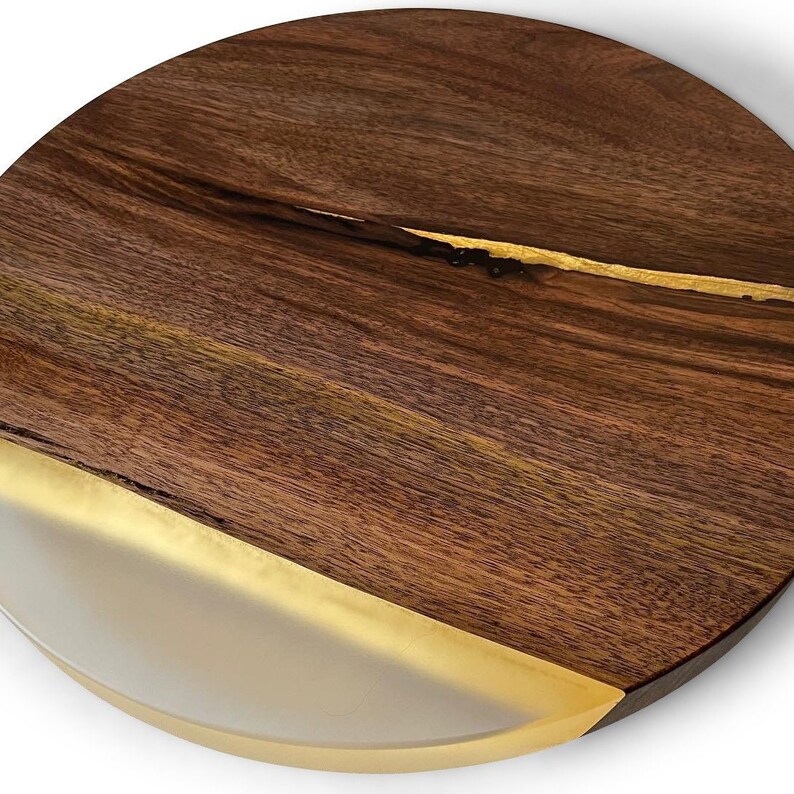 Walnut Lazy Susan / Lazy Susan / Live Edge Lazy Susan / Wood Etsy