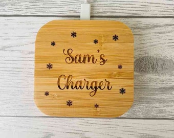 Personalised Wireless Charger | Personalised | Father's Day | Gift For Him | Gift for Her | Present  | 5w Version Android Apple Compatible