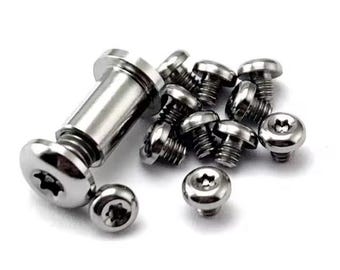 Silver Titanium mini Bugout axis bolt and screw accessory kit