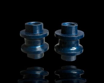 Midnight Lagoon Blue Aluminum Barrel Bushings Compatible For Benchmade Mini/Full Size Bugout 2pc MADE IN USA