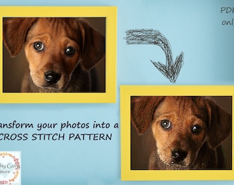 Custom Cross Stitch Patterns from your Own Photos - Pets | PDF Download