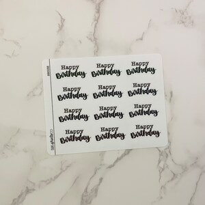 Happy Birthday Lettering