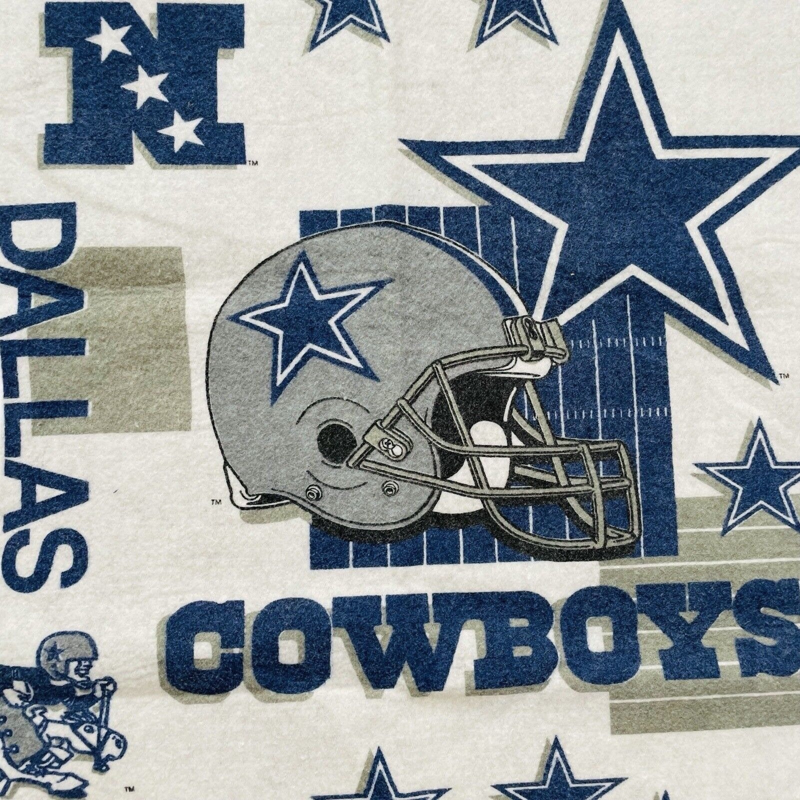 Manta vintage de los Dallas Cowboys de los 90, estilo fútbol americano, 160  x 109 cm, ideal para decorar fiestas al aire libre. - Etsy México, image size:1600x1600