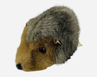 RARE Vintage Linda Engelhard Spieltiere Erizo Felpa Alemania Occidental Epfenbach Baden Hecho a mano