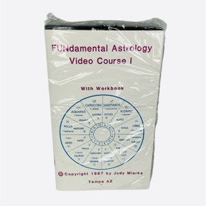 Vintage SEALED 1987 FUNdamental Astrology Video Course with Workbook Judy Miarka