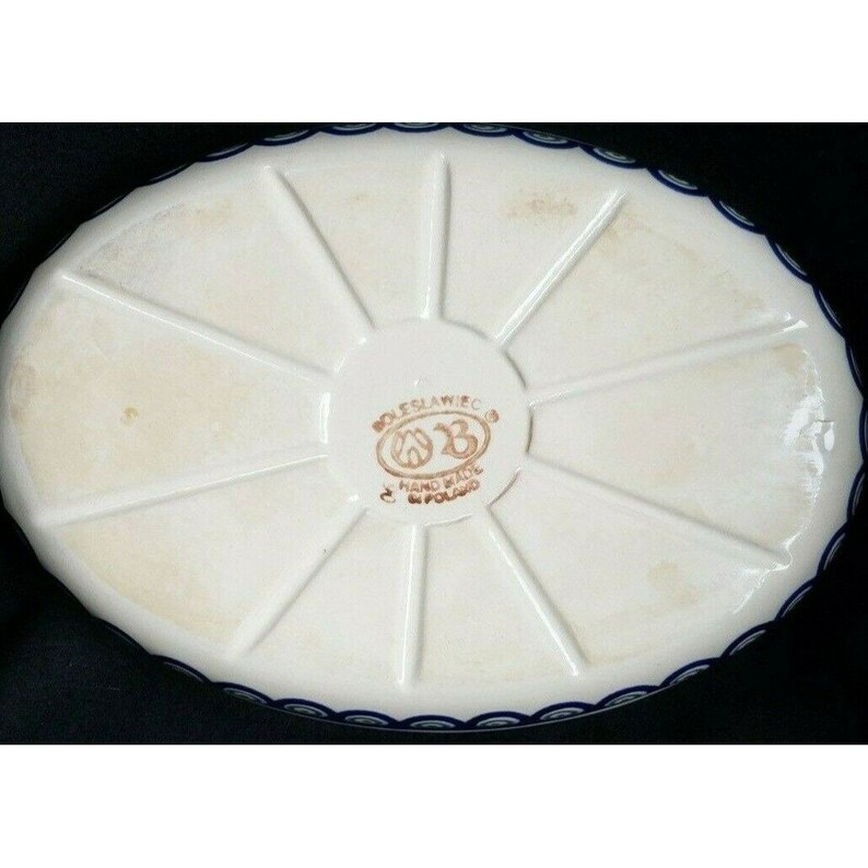 Ceramika Artystyczna Boleslawiec Polish Pottery Ceramic Oval Baker - Thumbnail 3