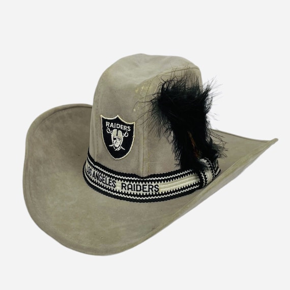 Rare! Vintage 80s LOS ANGELES Raiders AJD Suede M Cowboy