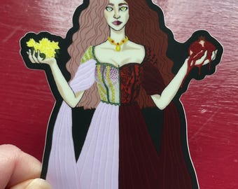 Persephone Greek Goddess of Spring and Queen of the Underworld Vinyl Sticker