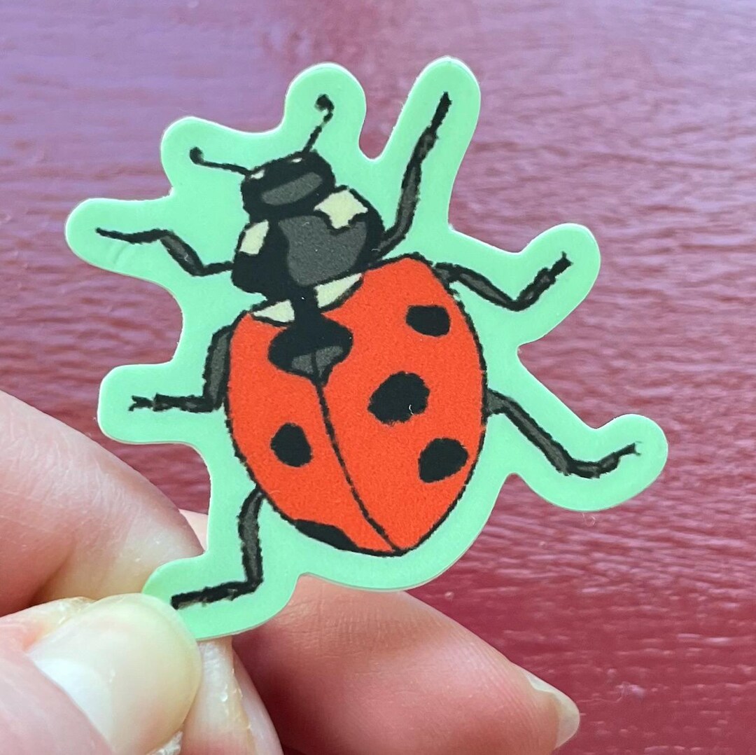 Ladybug Vinyl Sticker - Etsy