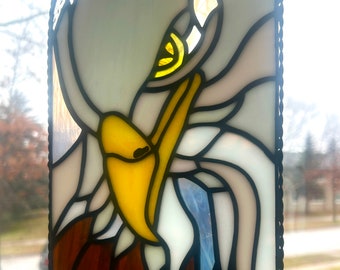 Águila de vidrieras.