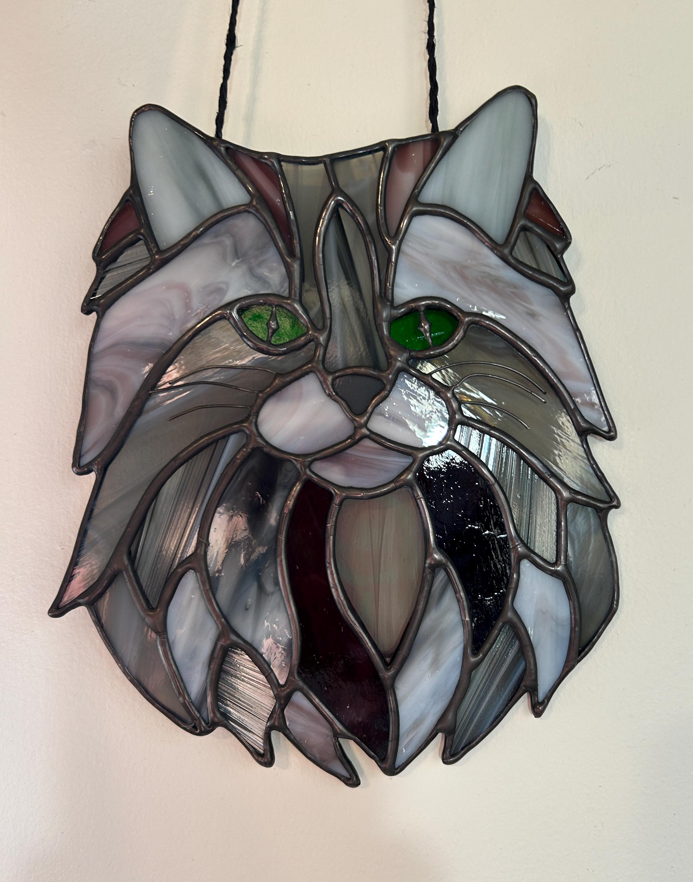 Stained Glass Cat - Etsy