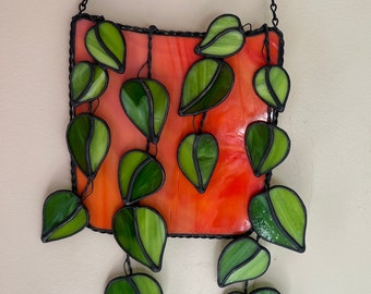 Planta colgante de vidrieras
