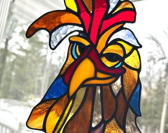 Gallo de vidriera