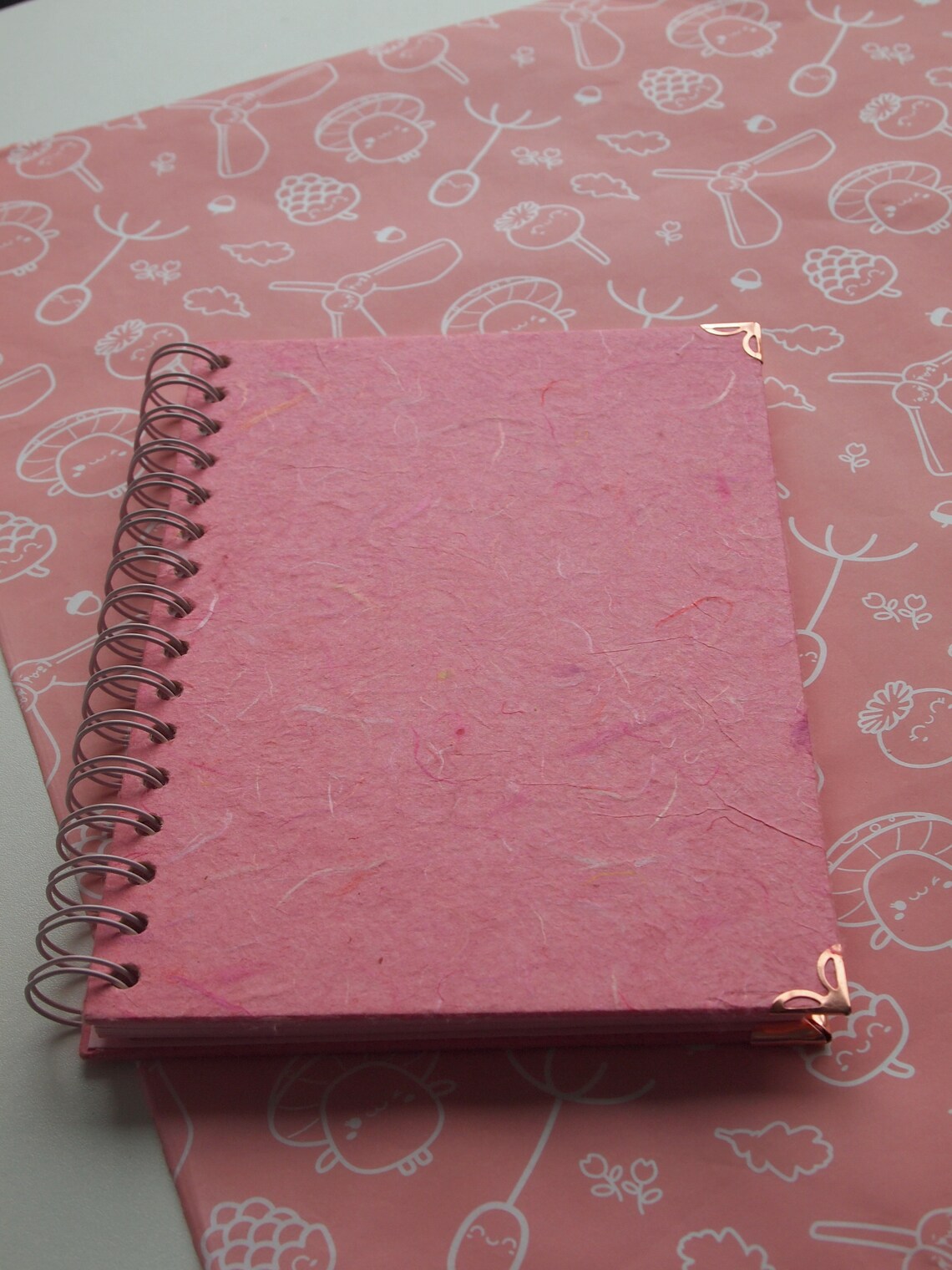 A5 Pink Amanita Sketchbook with Plain Pink Paper Bullet Etsy
