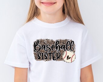 Baseball Sister | Baseball Sister T-Shirt | Youth Baseball Tees | Toddler Baseball Tees | Kids Baseball Shirts | Kids Baseball Apparel