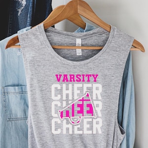 Cheer Tank, Cheerleader Tank, Custom Cheer, Cheer Team Shirt, Cheer Mom, Cheer Coach, Custom Cheerleader Shirt, Cheerleading