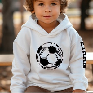 Custom Soccer Hoodie | Personalize with Color and Name | Boys Soccer | Soccer Mom | Soccer Gift Ideas | Soccer Sweatshirt | Kids Soccer