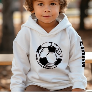 Custom Soccer Hoodie | Personalize with Color and Name | Boys Soccer | Soccer Mom | Soccer Gift Ideas | Soccer Sweatshirt | Kids Soccer