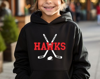 Custom Hockey Hoodie | Customize with Name, Colors & Number | Soft Fleece Unisex Hoodie | Hockey | Hockey Gift Ideas | Team Gear