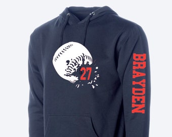 custom baseball sweatshirts