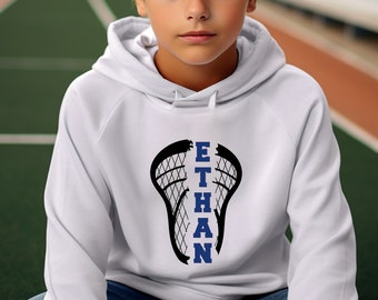Custom Lacrosse Hoodie | Personalize with Name, Number, Color | Lacrosse Team Gear | Lacrosse Gift Idea | Lacrosse Sweatshirt | Lacrosse Mom