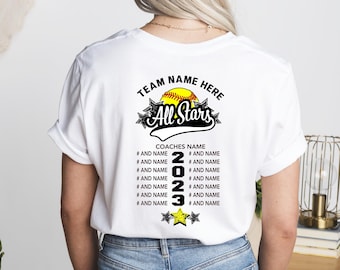 Softball All Stars Tee | Custom Softball All Stars | All Stars | Softball Shirts | Softball Mom | Softball Apparel | All Stars Team
