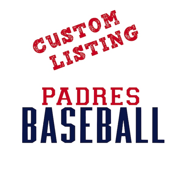 Padres Custom Apparel | Baseball | Custom Listing | Baseball Team Gear