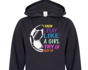 girls soccer sweatshirt