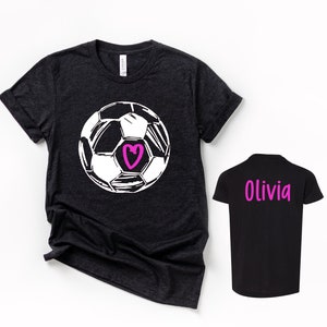 Custom Soccer Tee | Personalize with Colors and Name | Girls Soccer | Soccer Mom | Soccer Gift Ideas | Girls with Goals | Youth Sports