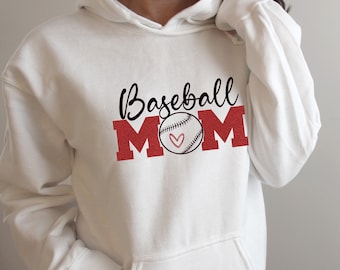 Baseball Mom Sweatshirt, Custom Baseball Shirt, Baseball Apparel, Baseball with glitter, Baseball Team Gear, Baseball Fan Wear, Baseball Mom