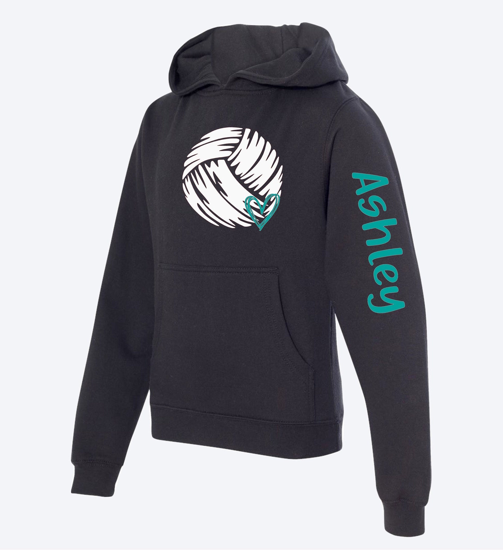 Custom Volleyball Hoodie Customizable Colors and Name Etsy