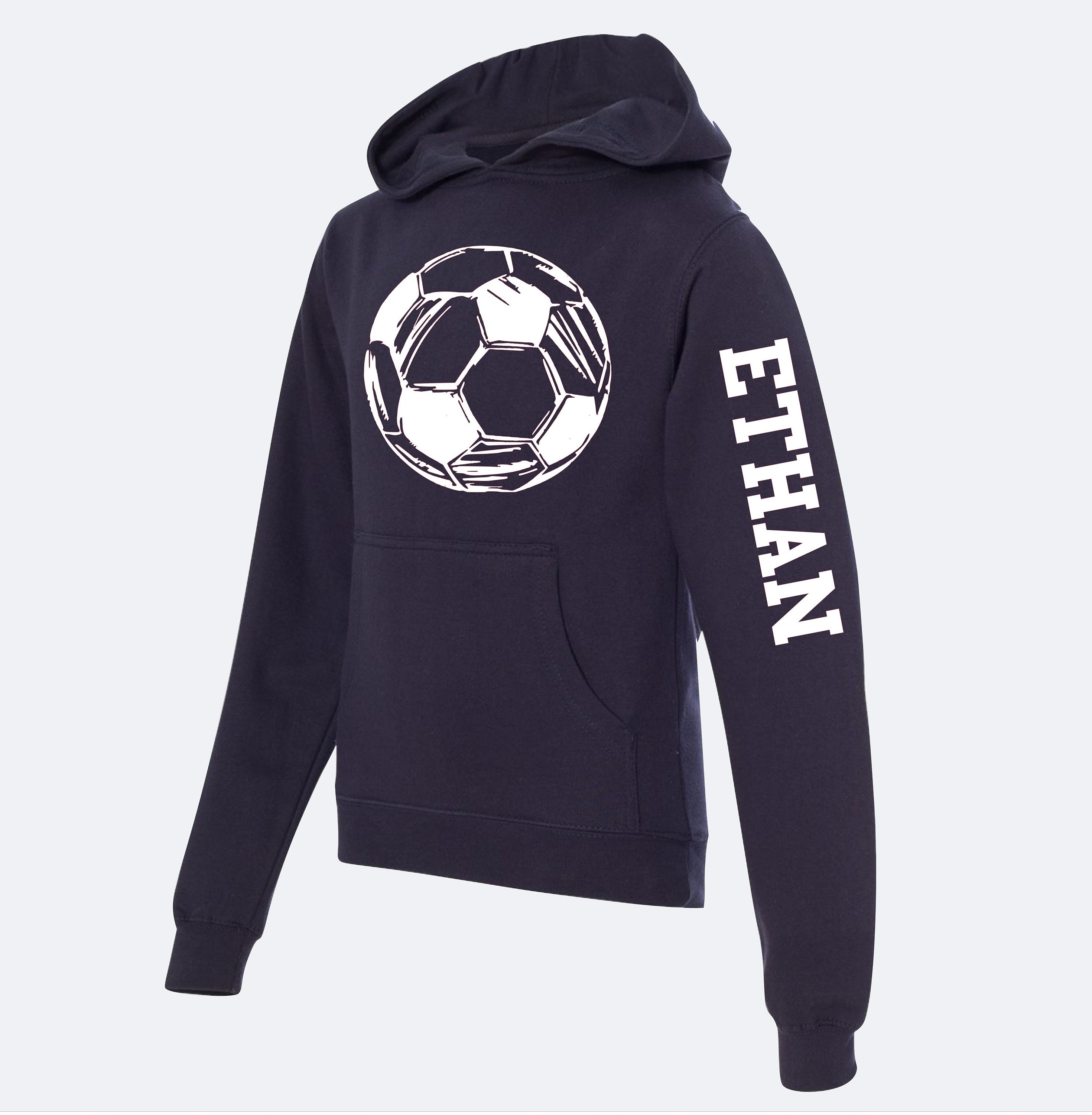 Custom Soccer Hoodie Personalize With Color and Name Boys Etsy
