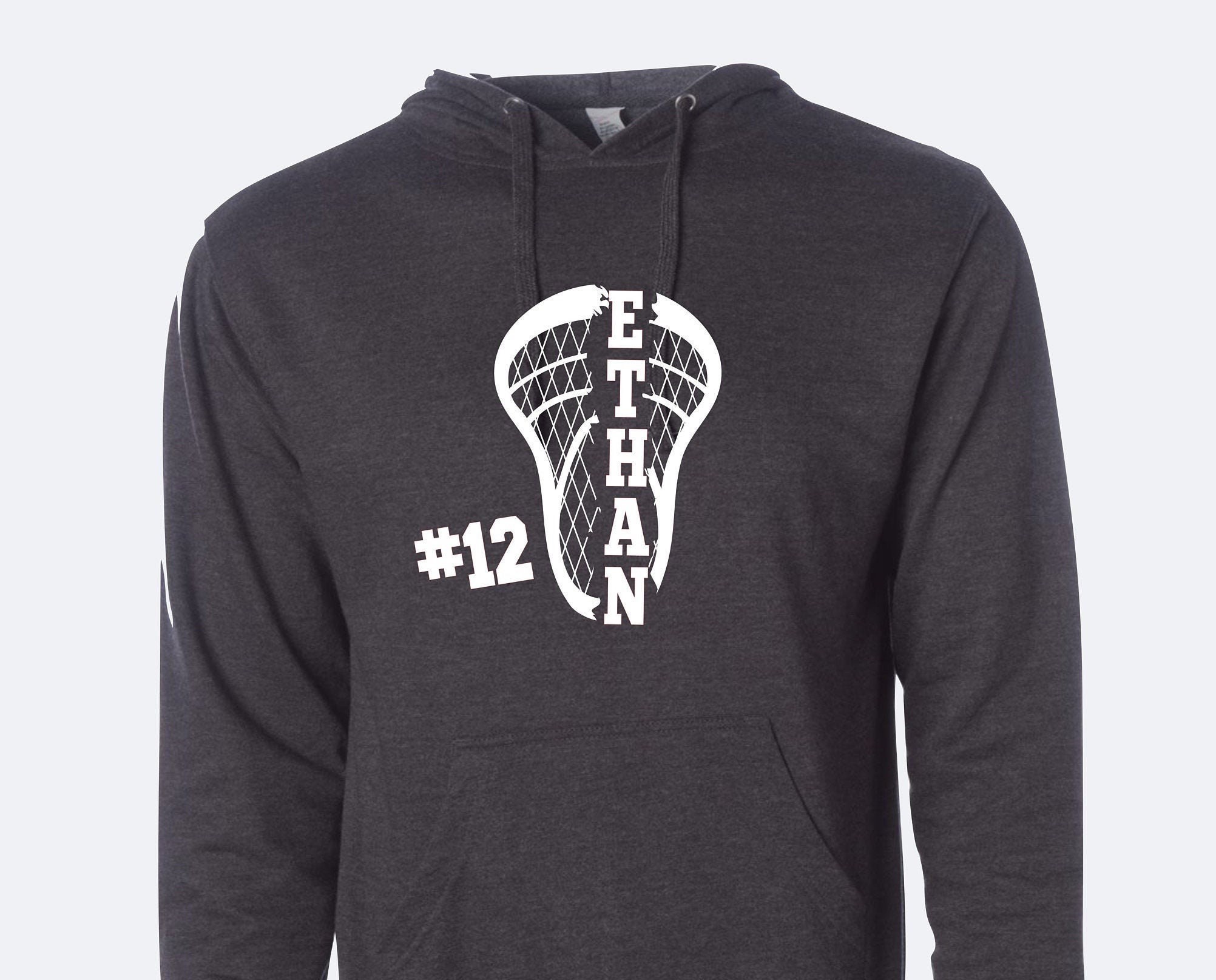 Custom Lacrosse Hoodie Personalize With Name Number Color Etsy