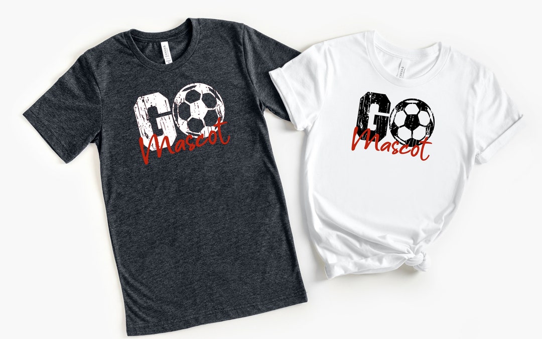 Custom Soccer Tee Personalize With Team Name or Mascot, Colors & Number