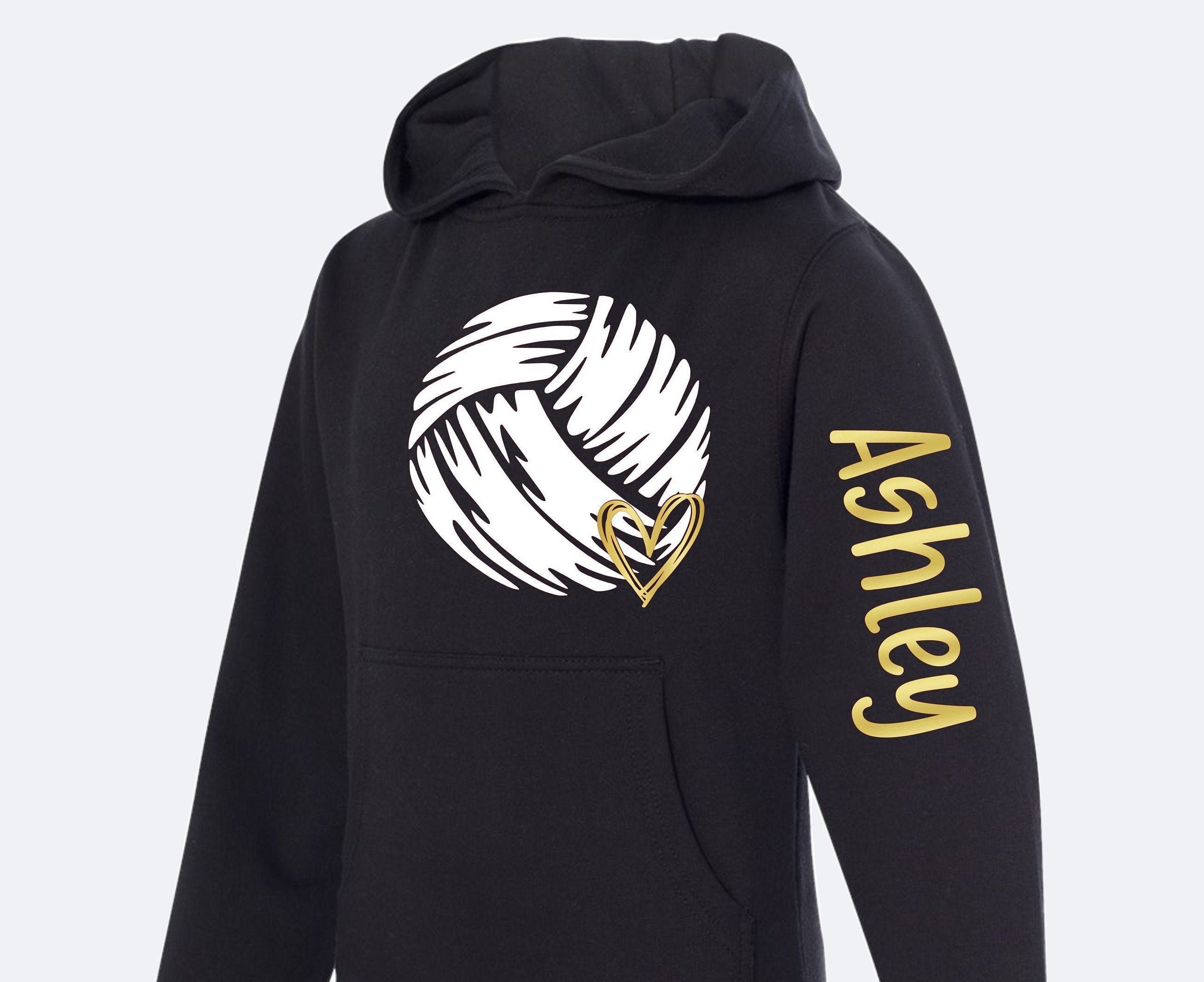 Custom Volleyball Hoodie Customizable Colors and Name Etsy Canada