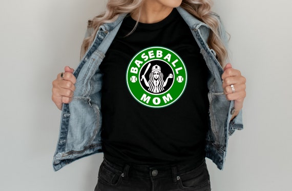 Starbucks Baseball Mom | Baseball Mom Tees | Baseball Shirts | Baseball Gift Ideas | Cute Baseball Tees