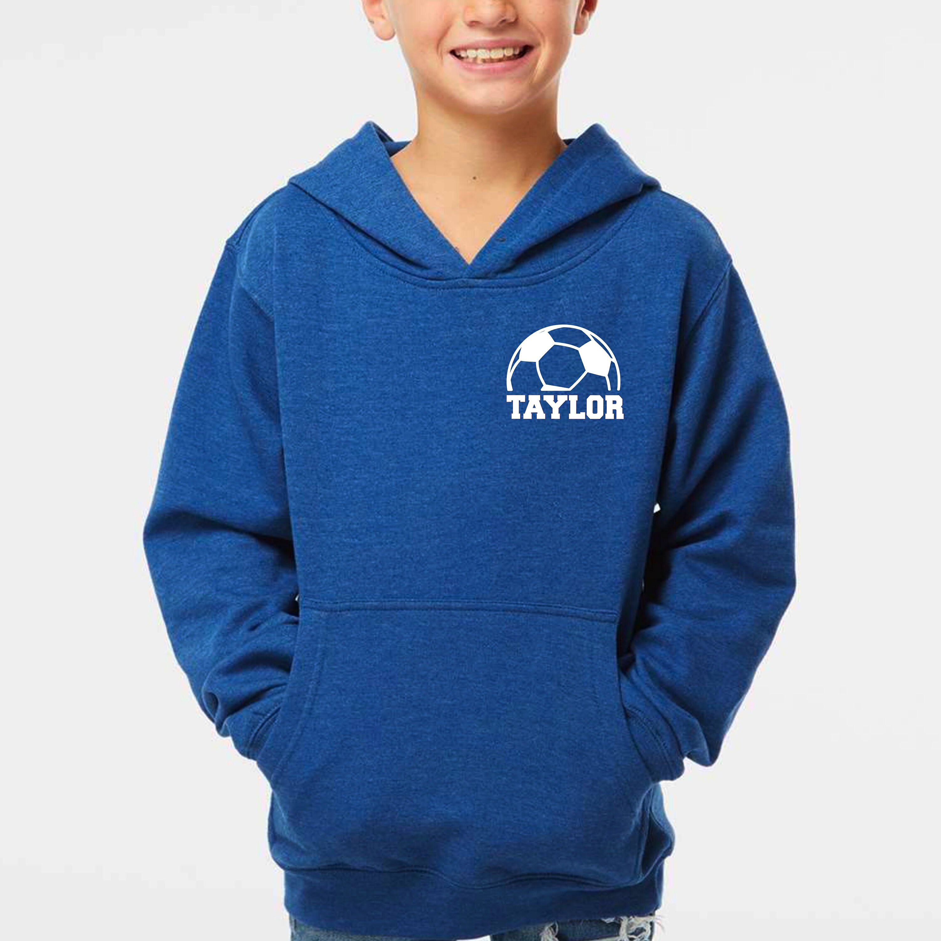 Custom Soccer Hoodie Personalize With Colors and Name Kids Etsy