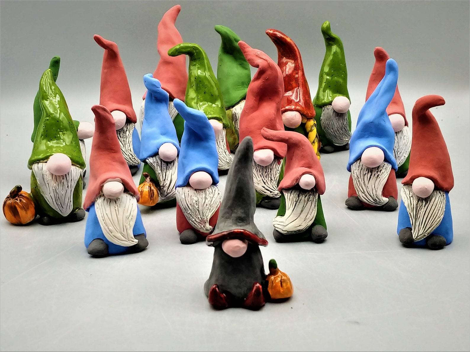 Gnomes Handmade Pottery Halloween Gnomes Christmas Gnomes Etsy