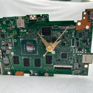 Recycled Computer Circuit Board Desk Clock: Eco-Friendly Tech Gift