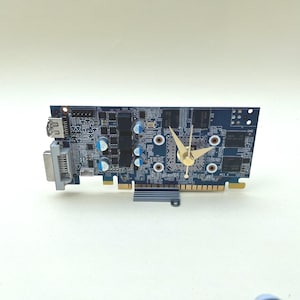 Recycled Computer Circuit Board Desk Clock, Eco-Friendly Tech Gift