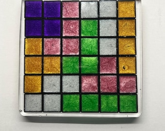 Recycled computer keys coaster, based on Tetris: Resin Tech Gift