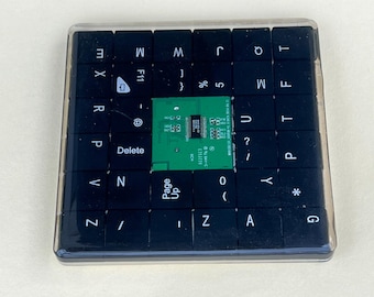 Recycled Computer Key Coaster: Resin Tech Gift